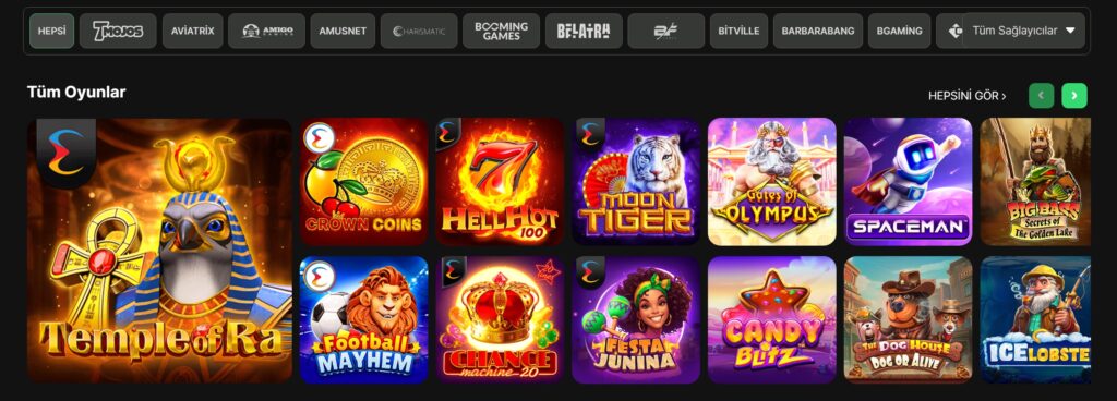no2bet casino bölümü
